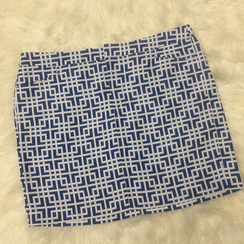 Loft blue and white skirt size 16